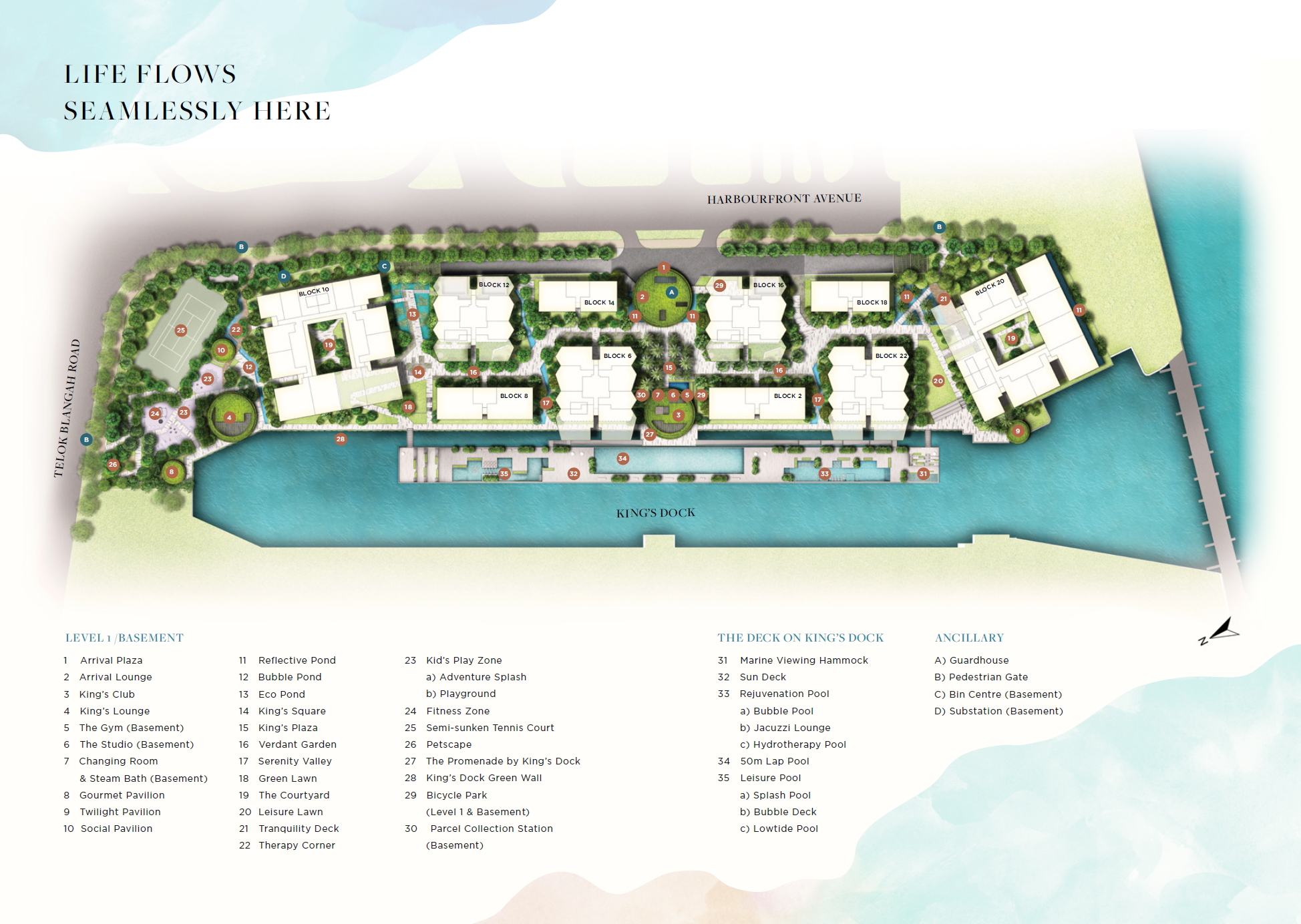 The Reef At King's Dock Site Plan