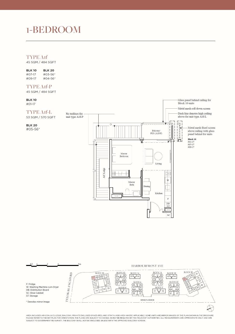 The Reef At King's Dock 1 Bedroom Floor Plan 12
