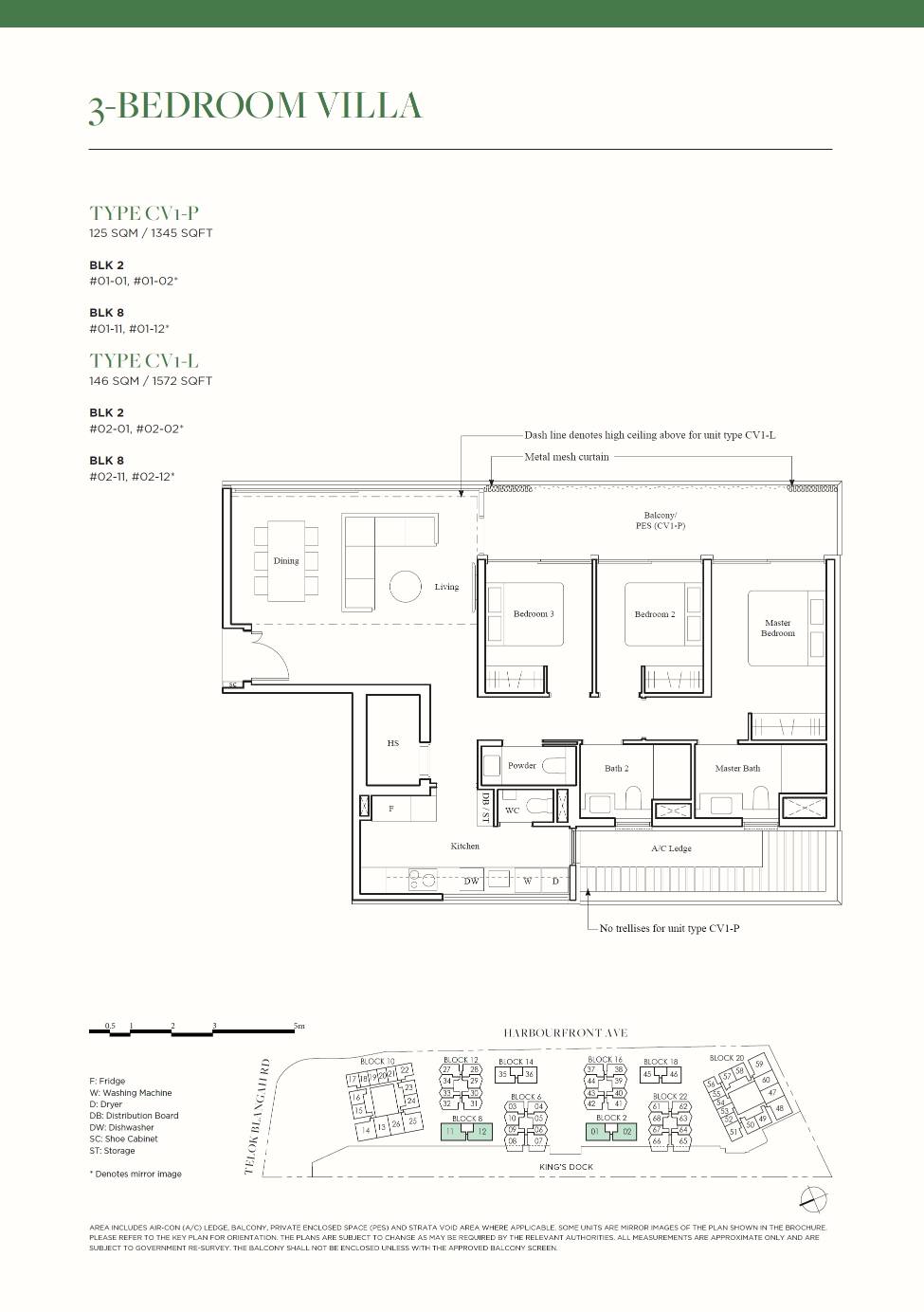 The Reef At King's Dock 1 Bedroom Floor Plan 36